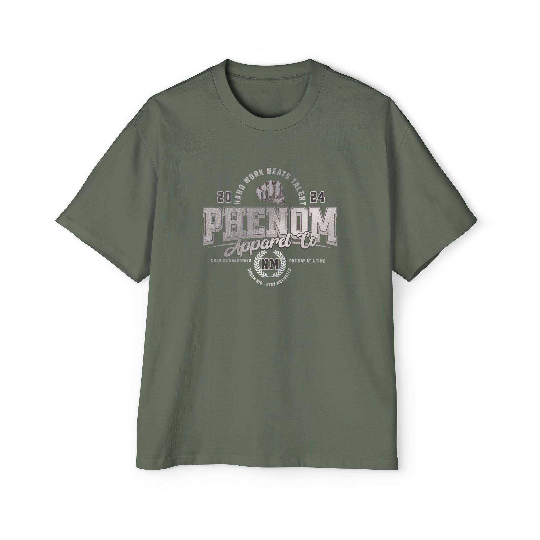 PHENOM - Men's Hard Work Oversized Tee