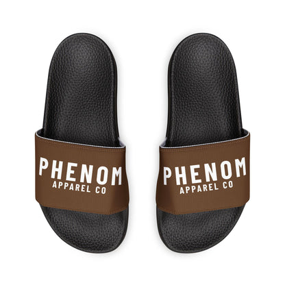 PHENOM - Men's Brown Jiu-Jitsu Inspired Slides – Durable and Customizable for Athletes