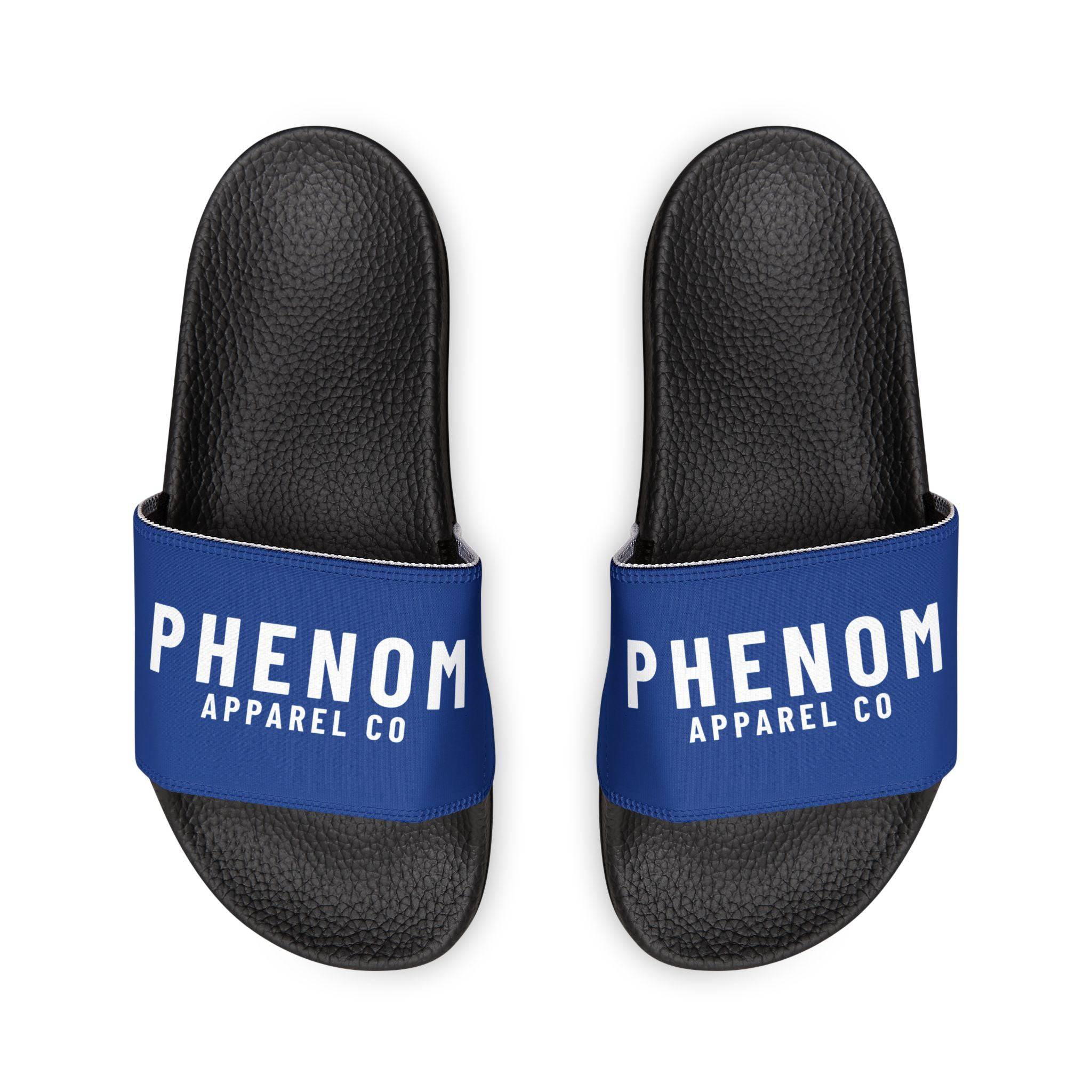 PHENOM - Men's Jiu-Jitsu Inspired Blue Slides – Durable and Customizable for Athletes