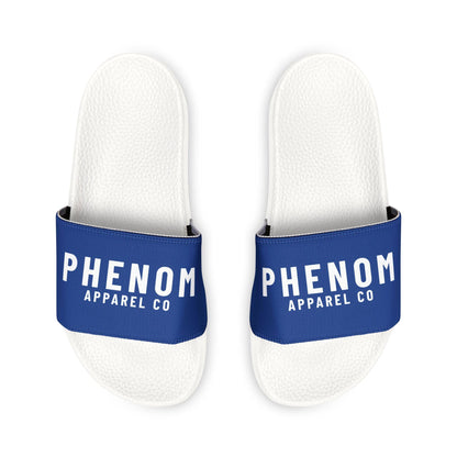 PHENOM - Men's Jiu-Jitsu Inspired Blue Slides – Durable and Customizable for Athletes