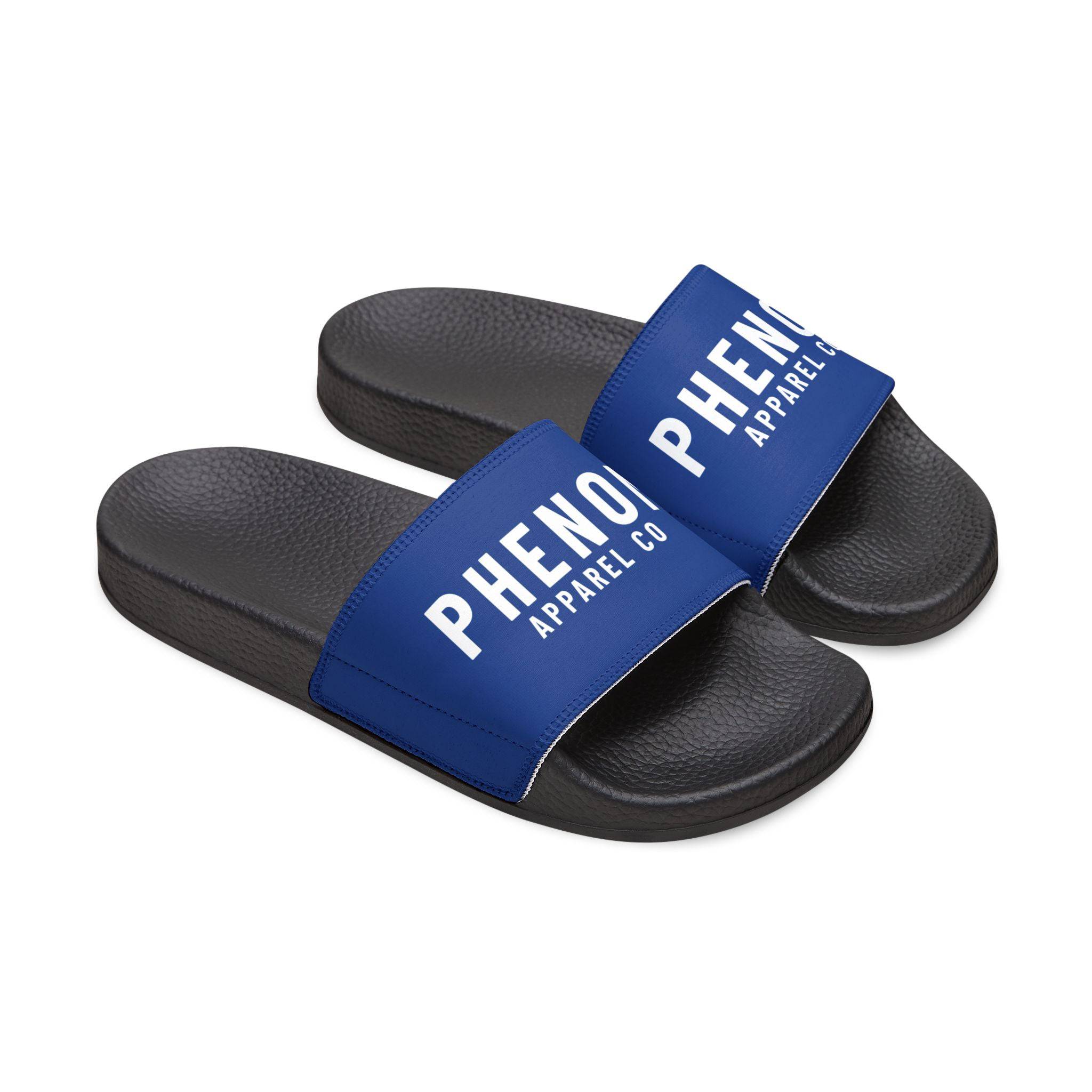 PHENOM - Men's Jiu-Jitsu Inspired Blue Slides – Durable and Customizable for Athletes