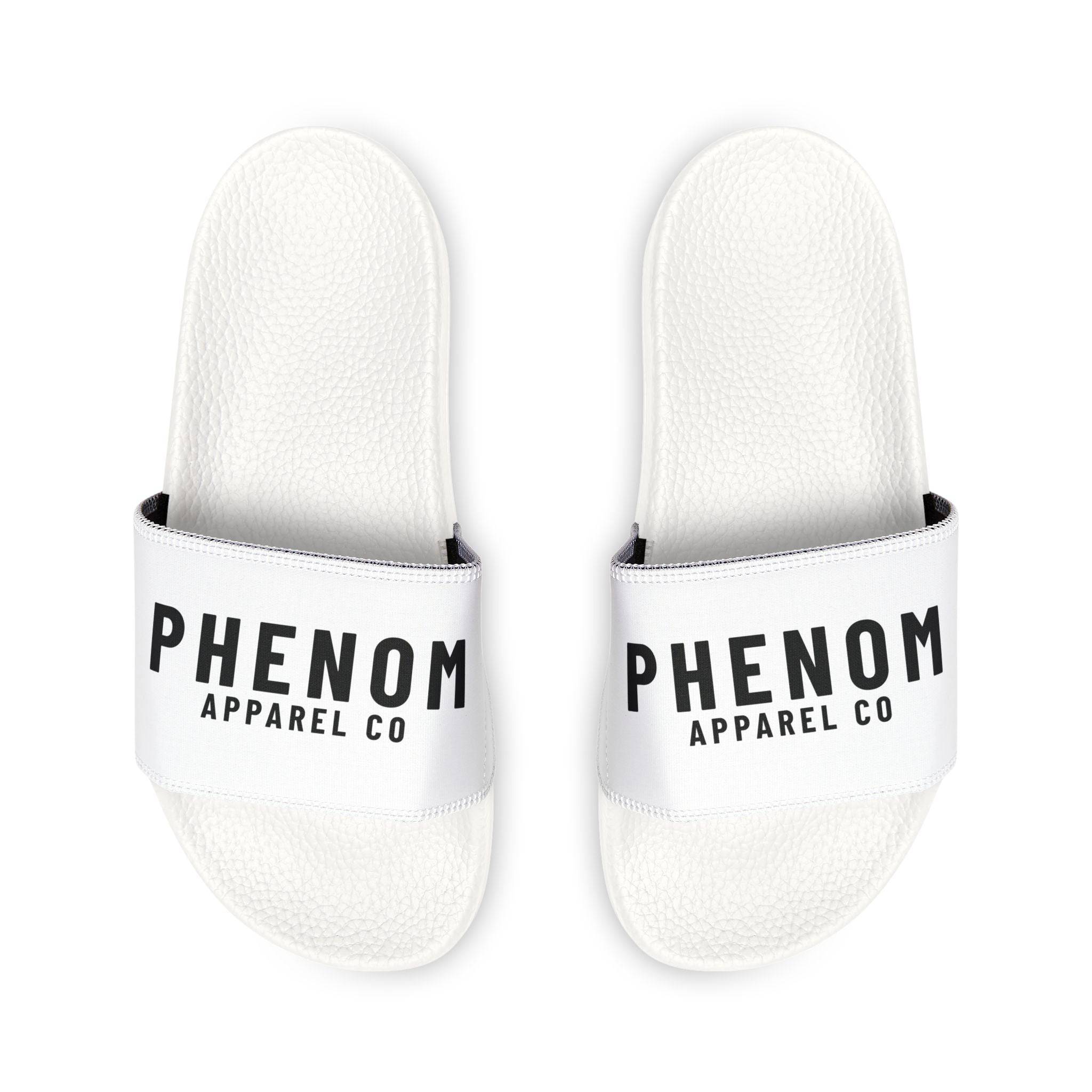 PHENOM - Men's White Slides for MMA Athletes – Show Your Rank with Style