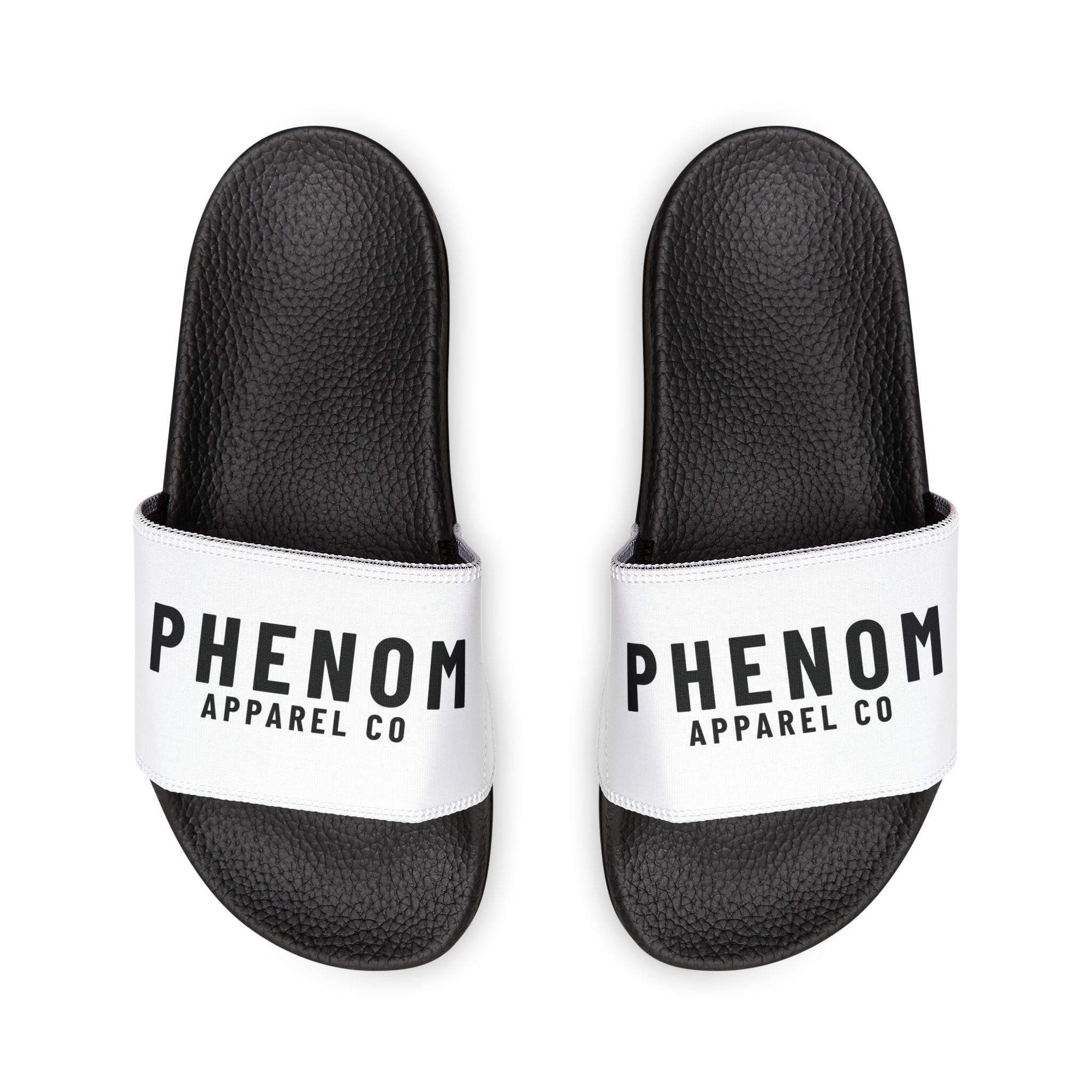 PHENOM - Men's White Slides for MMA Athletes – Show Your Rank with Style