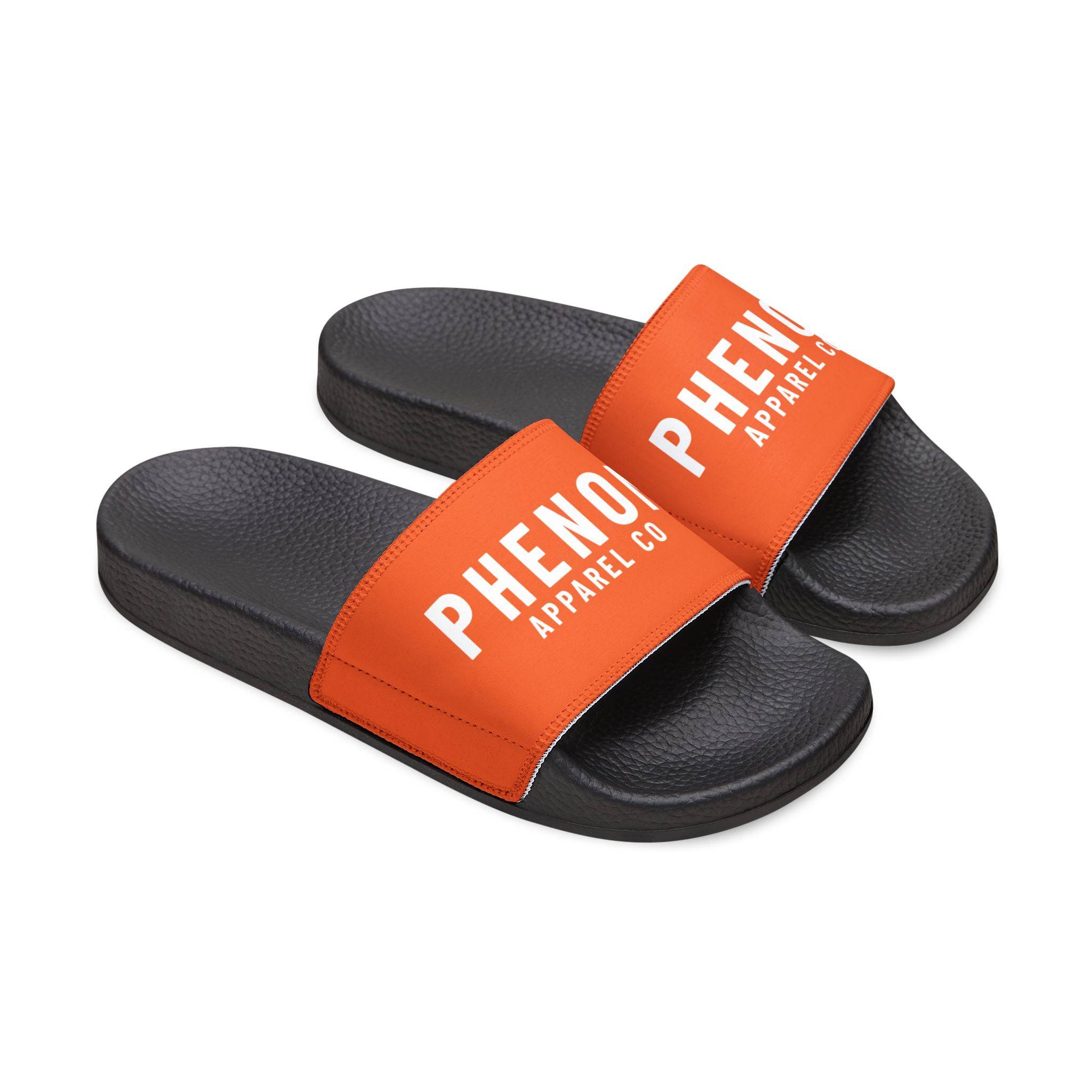 PHENOM - Men's Orange Ranked Slides – Interchangeable Strap Design