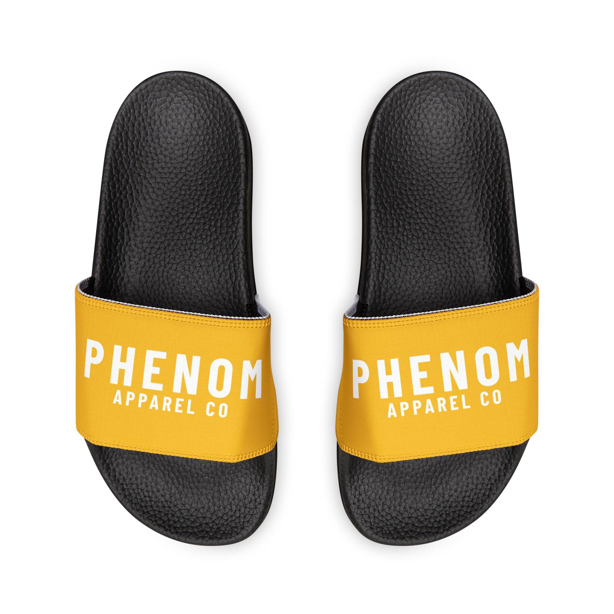 PHENOM - Men's Yellow Ranked Slides – Interchangeable Strap Design