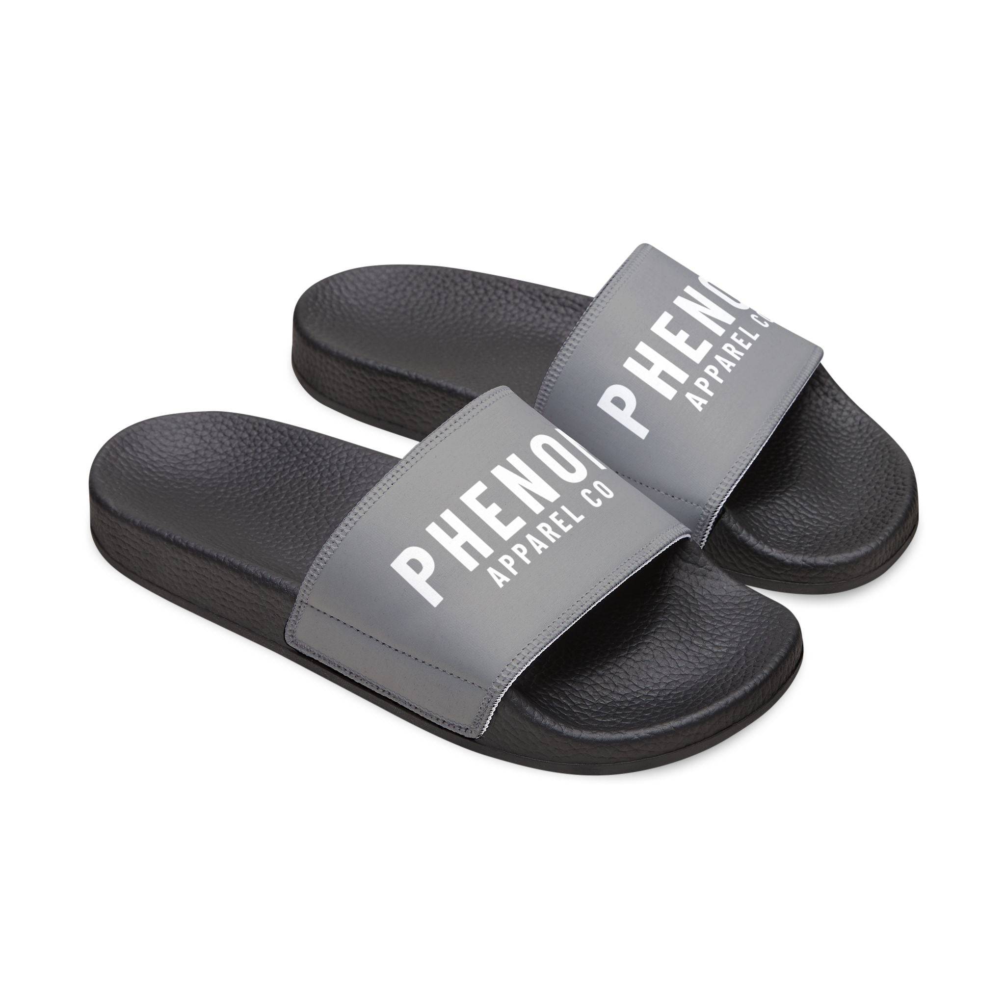 PHENOM - Men's Grey Ranked Slides – Interchangeable Strap Design