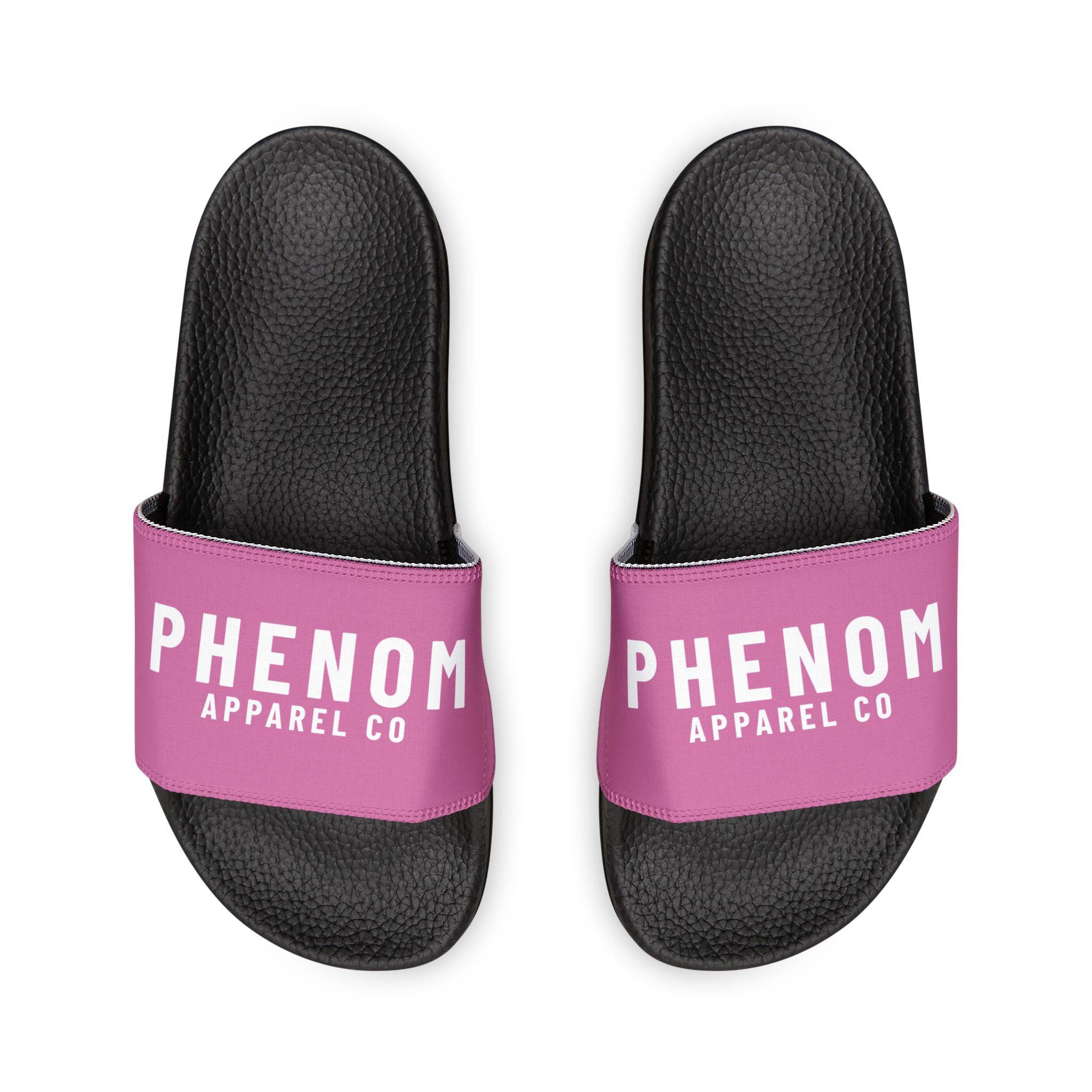 PHENOM - Men's Pink Removable-Strap Slides – Interchangeable Strap Design