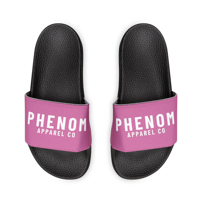 PHENOM - Men's Pink Removable-Strap Slides – Interchangeable Strap Design