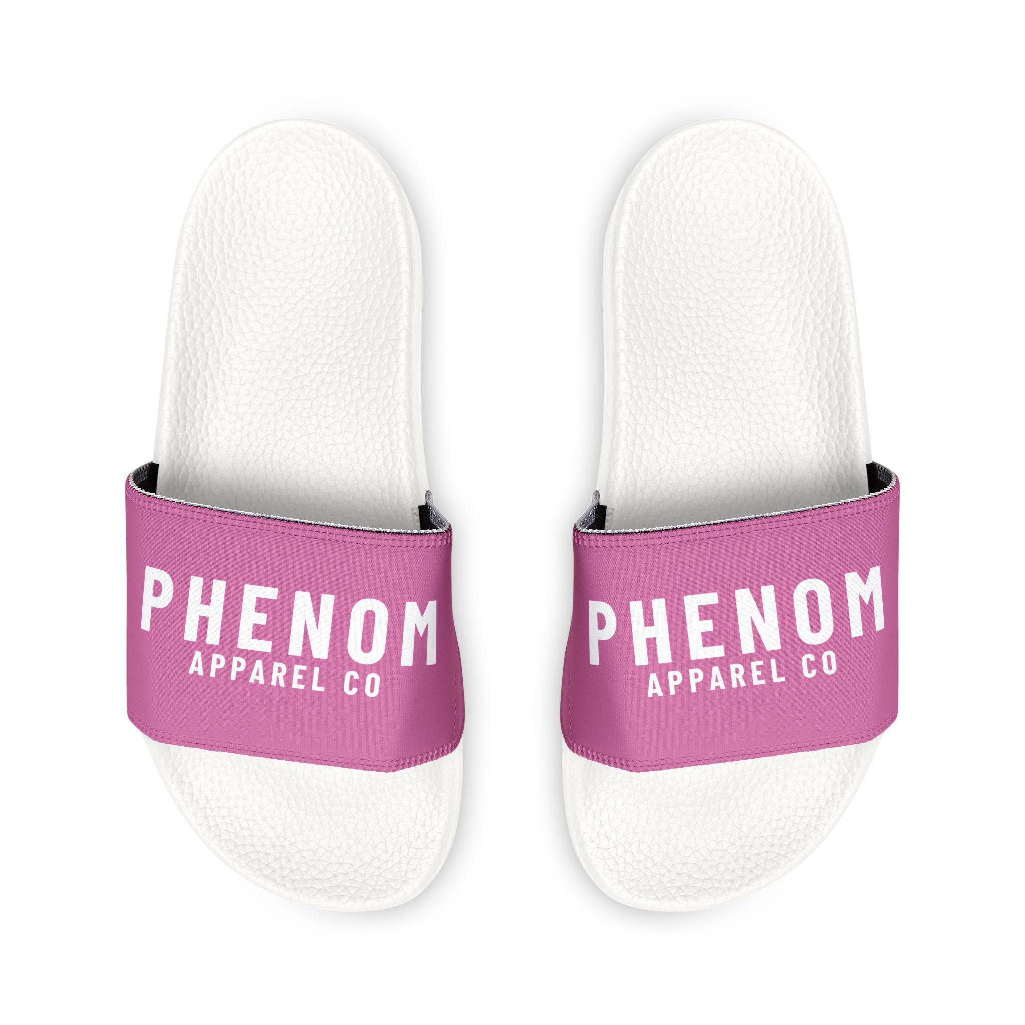 PHENOM - Men's Pink Removable-Strap Slides – Interchangeable Strap Design