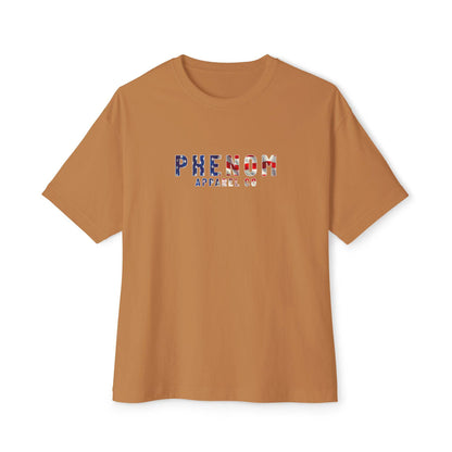 PHENOM - Oversized Boxy Tee - American Flag Themed