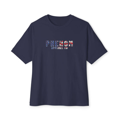 PHENOM - Oversized Boxy Tee - American Flag Themed