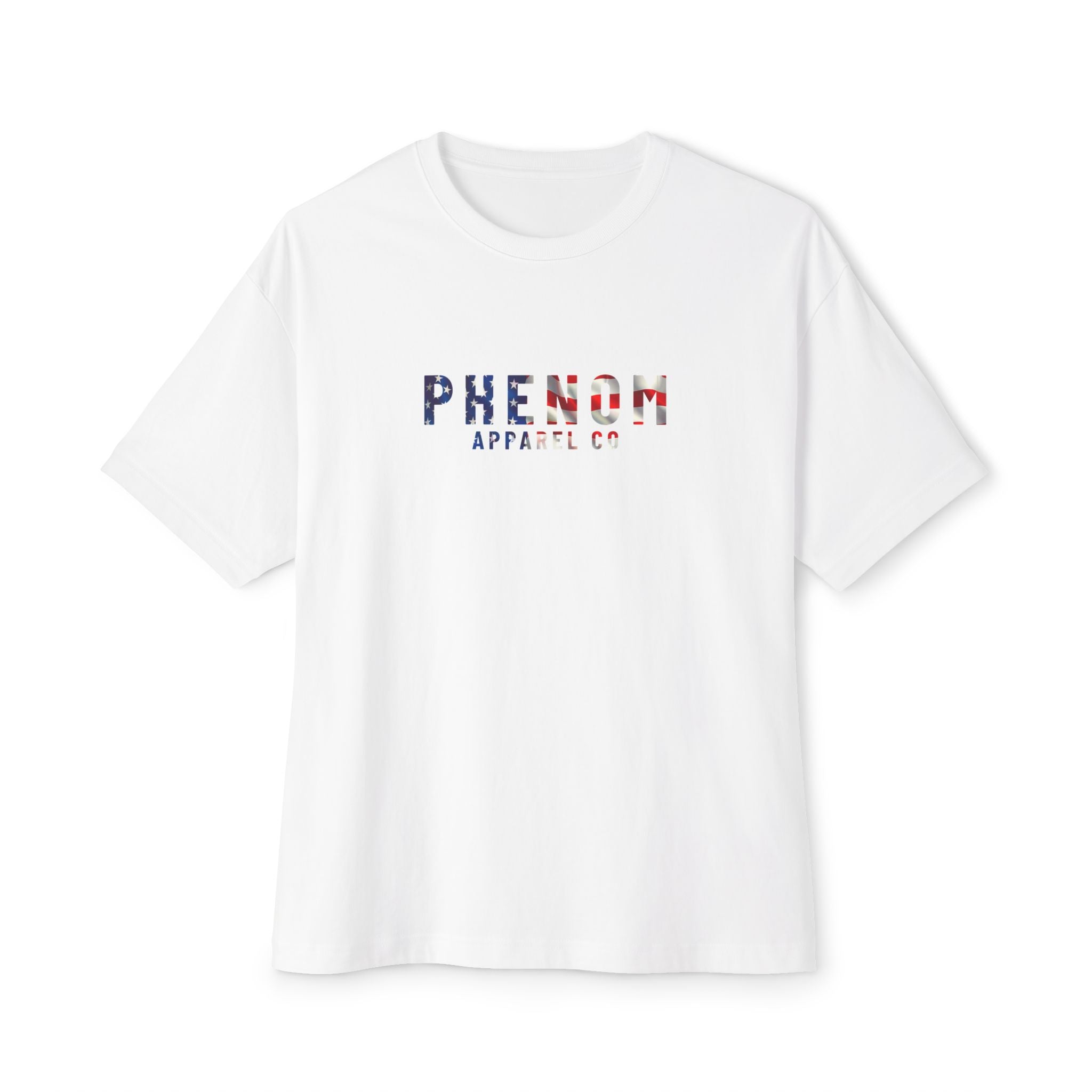 PHENOM - Oversized Boxy Tee - American Flag Themed