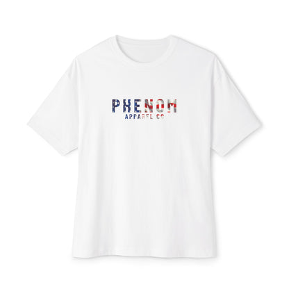 PHENOM - Oversized Boxy Tee - American Flag Themed