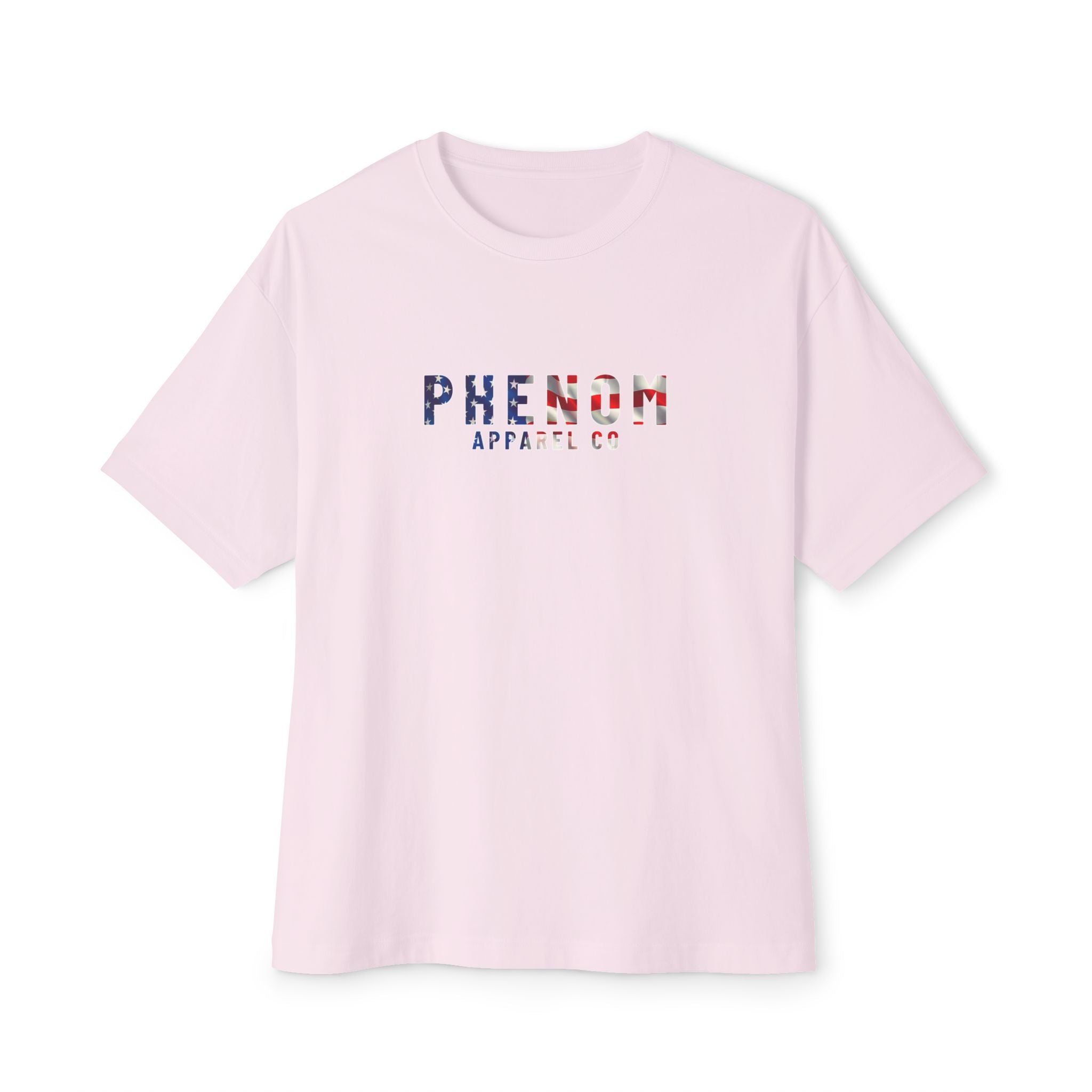 PHENOM - Oversized Boxy Tee - American Flag Themed