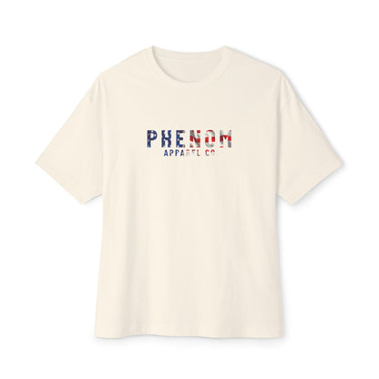 PHENOM - Oversized Boxy Tee - American Flag Themed