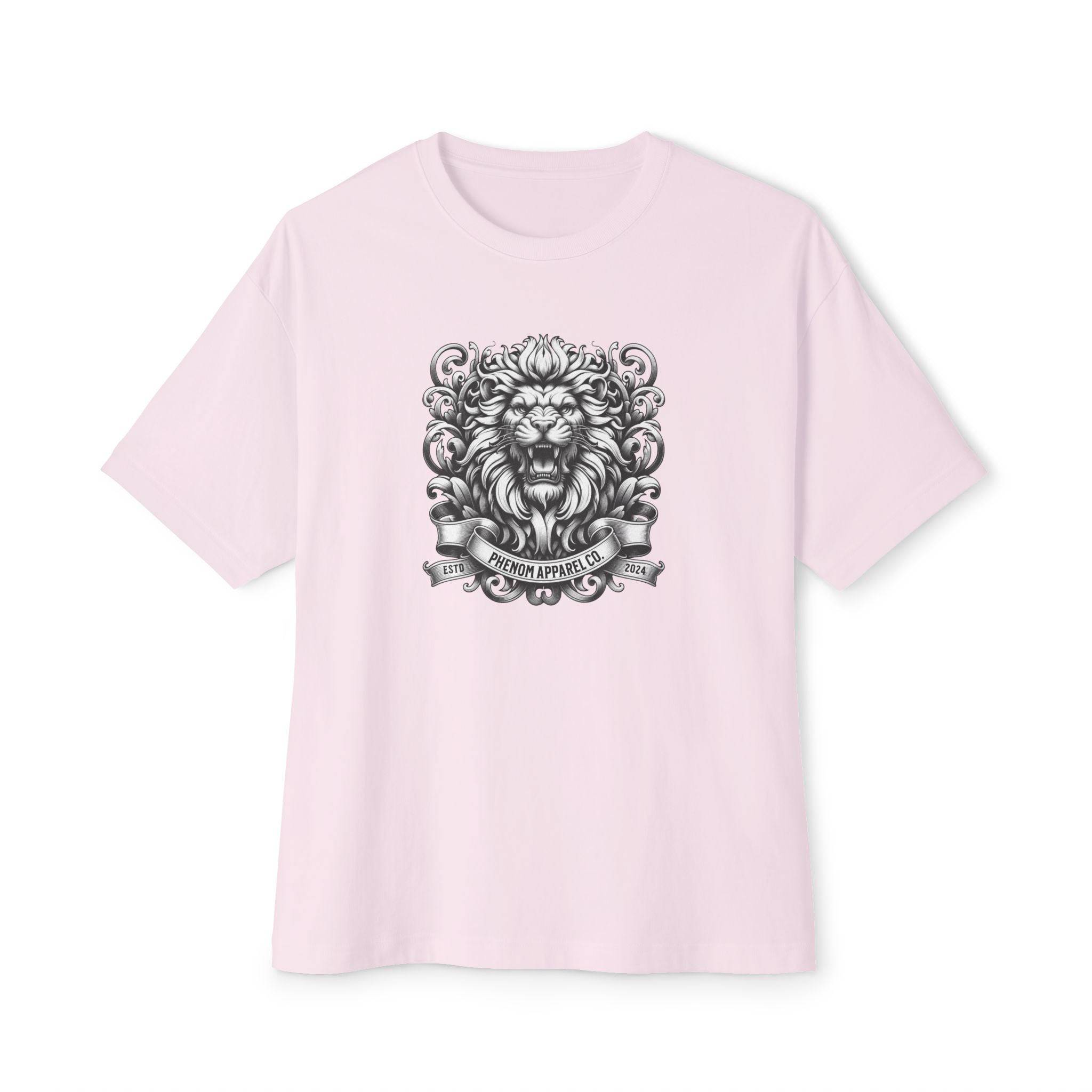 PHENOM - Oversized Boxy Tee - Lion Graphic - Phenom Apparel Co.