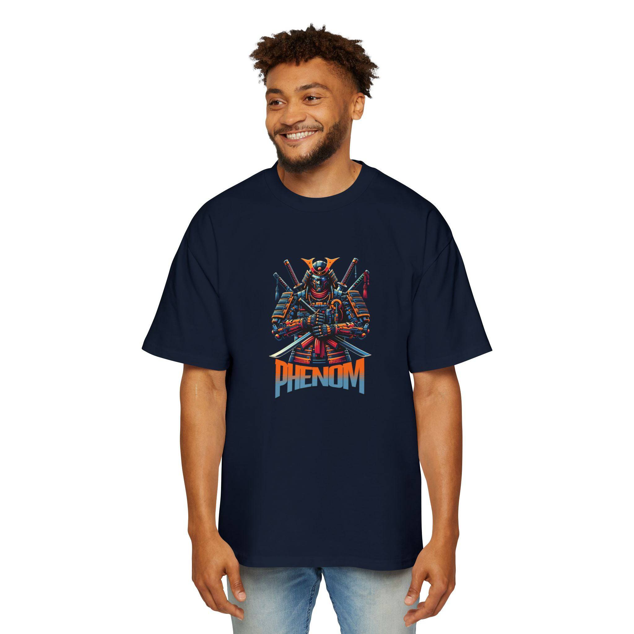 PHENOM - Oversized Tee - Cyber Samurai Warrior