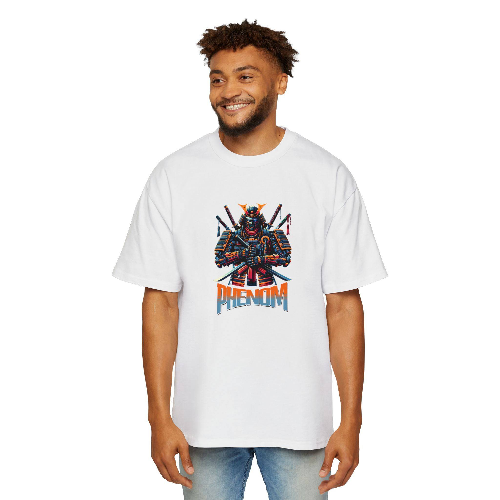 PHENOM - Oversized Tee - Cyber Samurai Warrior