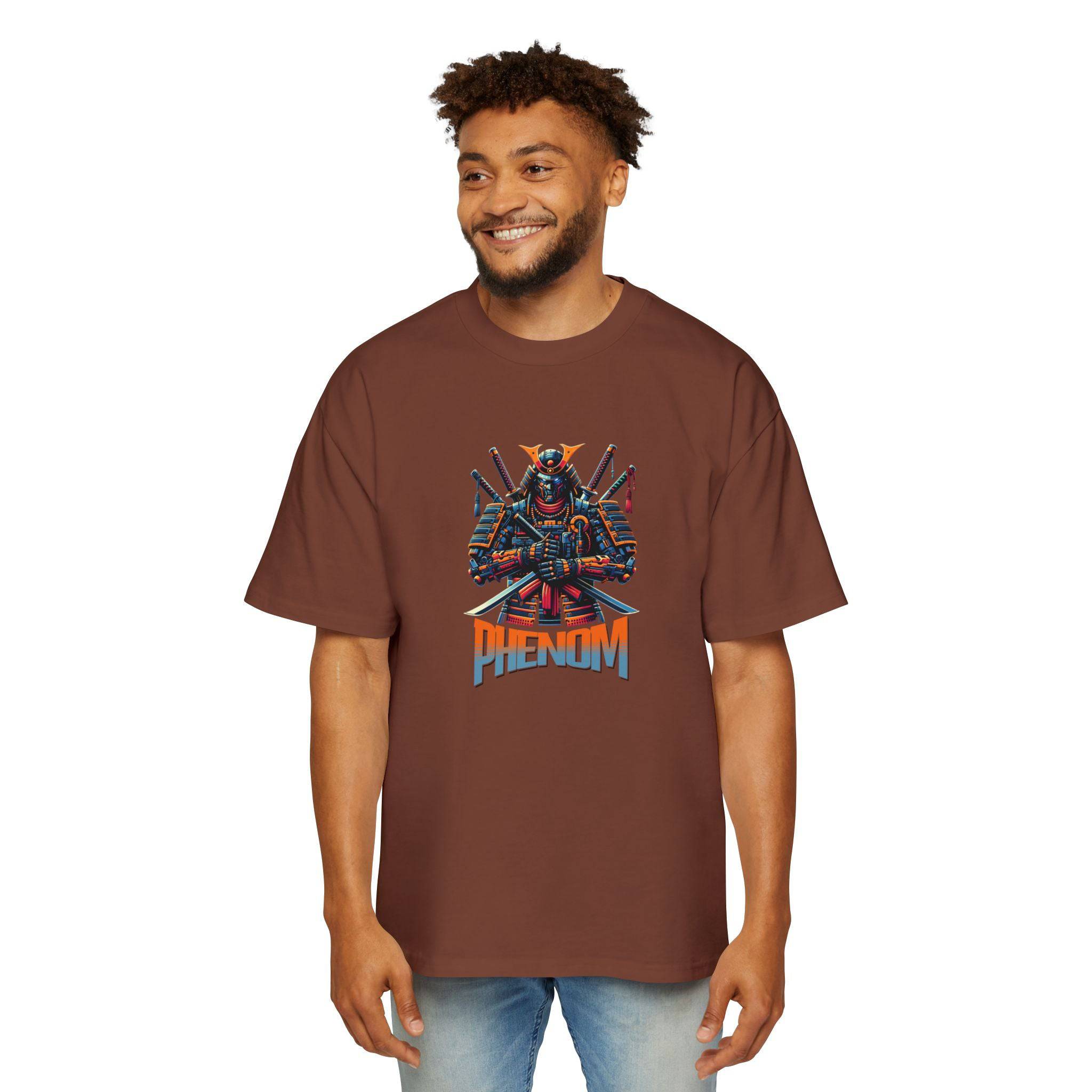 PHENOM - Oversized Tee - Cyber Samurai Warrior