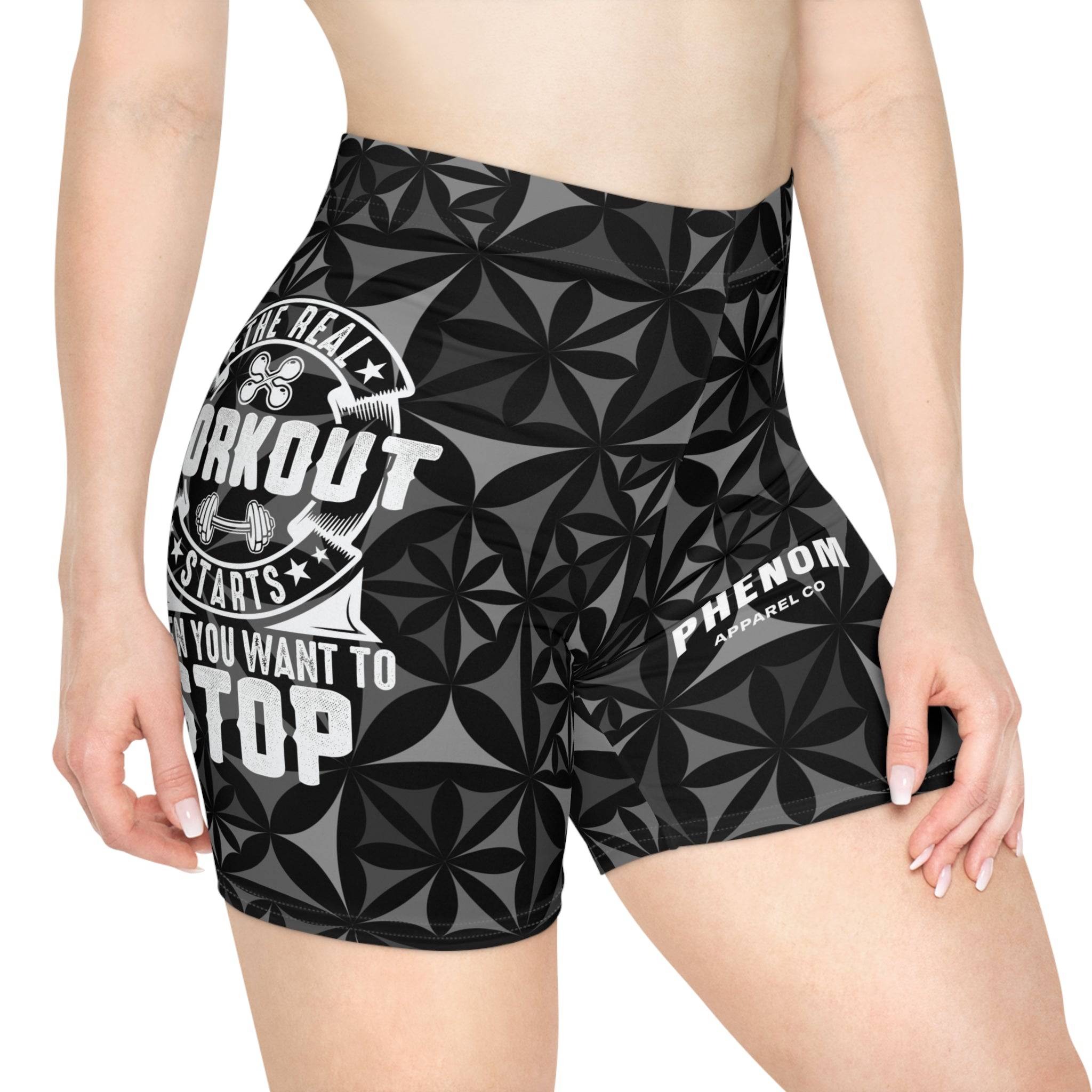 PHENOM - Women's Real Workout Biker Shorts